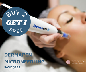 Dermapen Face and Neck - Buy 2 treatments Get 1 FREE