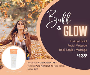 Buff and Glow Autumn Pamper Package